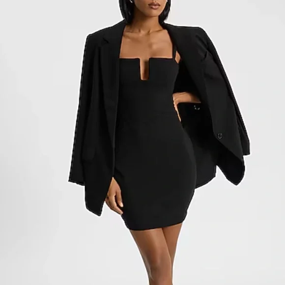 Express | Dresses | Strappy Little Black Dress Lbd | Poshmark
